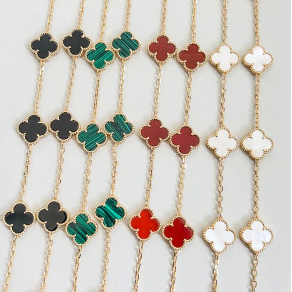 Inspired Alham Multi Clover Leaf Necklace - Exclusive Jewels